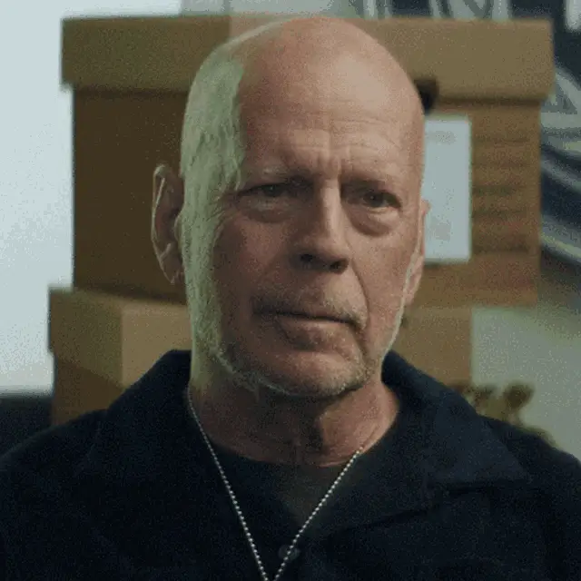 Bruce Willis as Detective James Knight: Eyebrow Raise