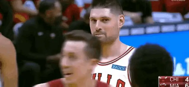 Nikola Vucevic on the Bulls Court