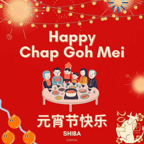 Happy Chap Goh Mei Greeting Card