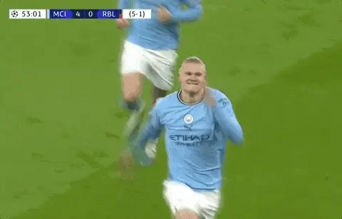 Erling Haaland Celebration Man City UCL