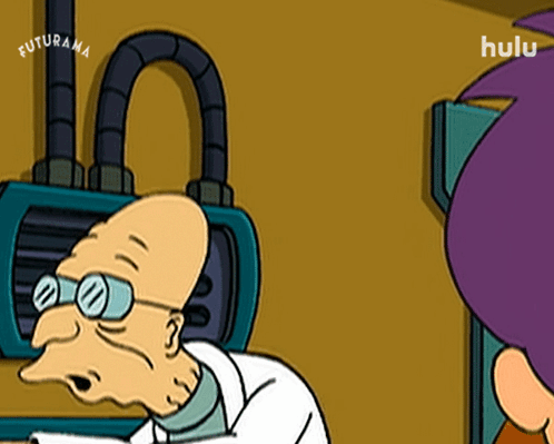 Professor Farnsworth Exclaims 'Whee!'