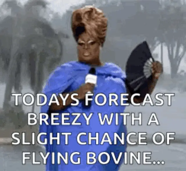 Hurricane Cow Forecast: Flying Bovine