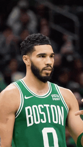 Jayson Tatum on the Boston Celtics Court