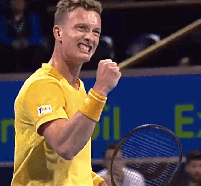 Jiri Lehecka Celebrates Tennis Victory