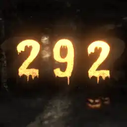 Glowing 292 with Halloween Pumpkin