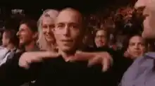 UFC Fans in Crowd Hugging