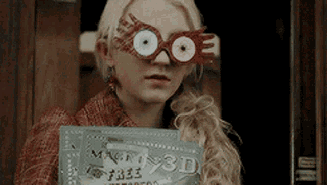 Luna Lovegood with Spectrespecs in Harry Potter