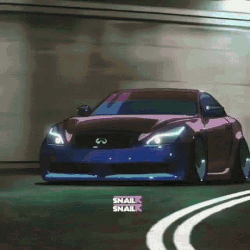 Animated Slammed Cars Drifting