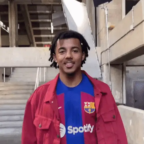 Pedri's Playful Side Eye in FC Barcelona Jersey