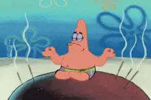 Patrick Star Meditates