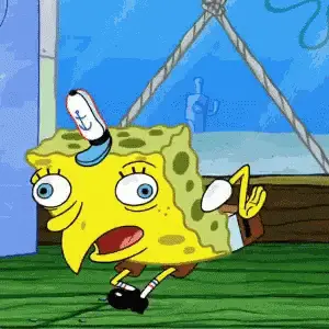 Distorted Spongebob Meme Running – free GIF download | memes GIF | meme platform