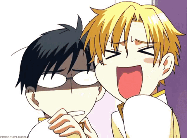 OHSHC: Kyoya & Tamaki Funny Faces