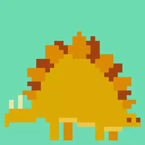 Cute Pixel Dinosaurs Animation