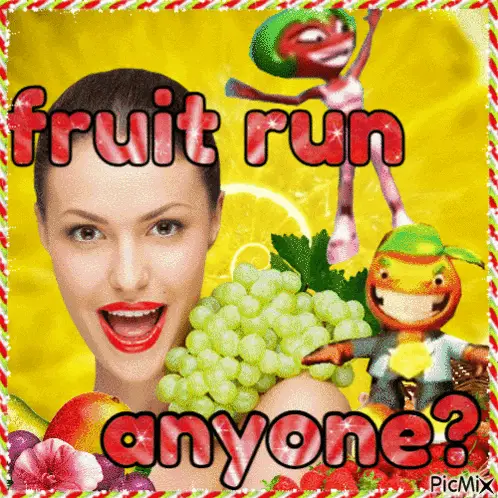Fruit Run Anyone? Game Ad