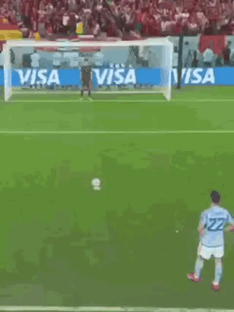 World Cup Penalty Kick: Spain vs. Morocco