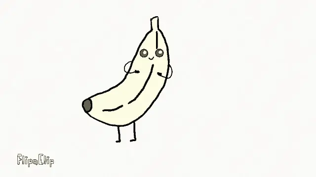 Artc Alicia's Waving Banana Says Hello