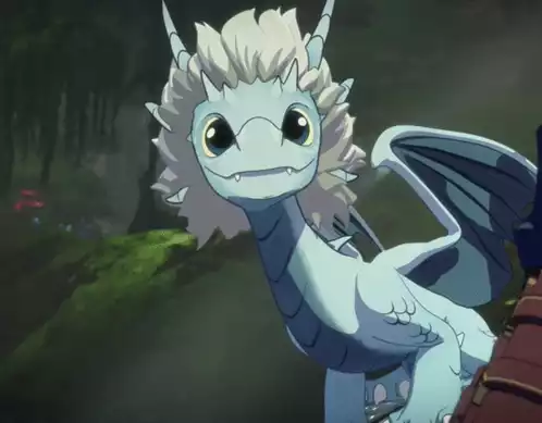 The Dragon Prince Zym: Cute Dragon Blinks and Smiles