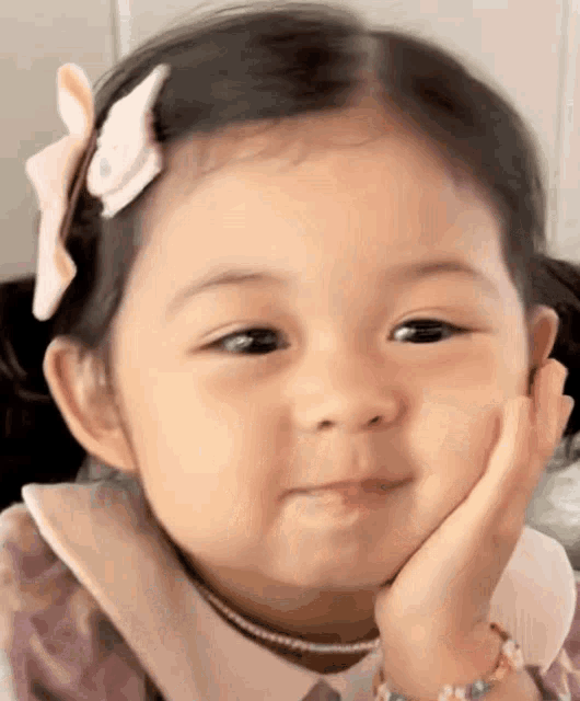 Cute Jian Baby Posing Playfully