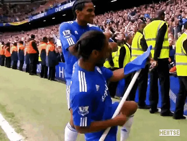 Didier Drogba Chelsea FC Celebration