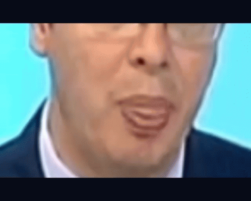 Vucic's Lips Close-Up