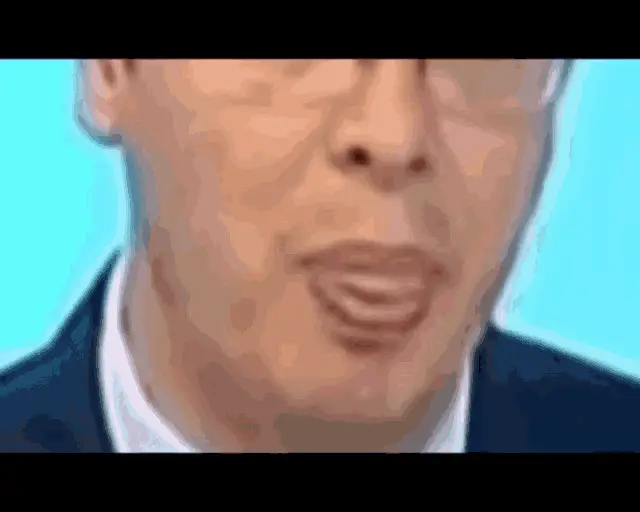 Vucic's Lips Close-Up