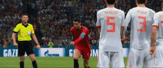 Ronaldo vs Spain Freekick