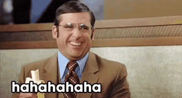 Brick Tamland Laughs: Haha Good One – free GIF download | memes GIF | meme platform