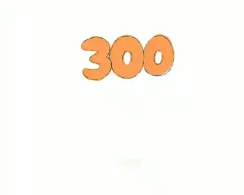 Animated Number 300