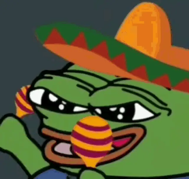 Pepe the Frog: Mexican Sombrero & Maraca