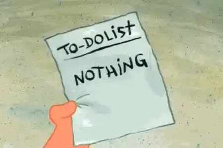 Patrick Star's To-Do List: Nothing