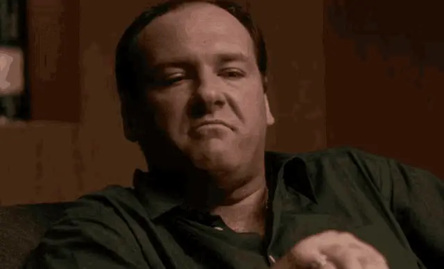 Tony Soprano's Disgusted Reaction in The Sopranos