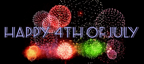 Happy 4th of July Fireworks Display