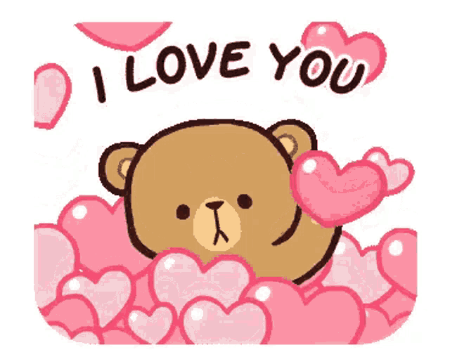 Cute Bear Says I Love You