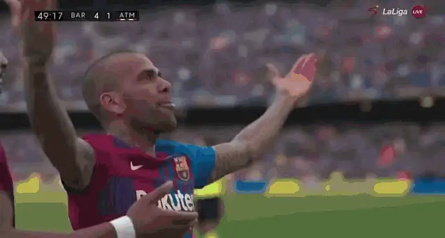 Dani Alves Goal Celebration