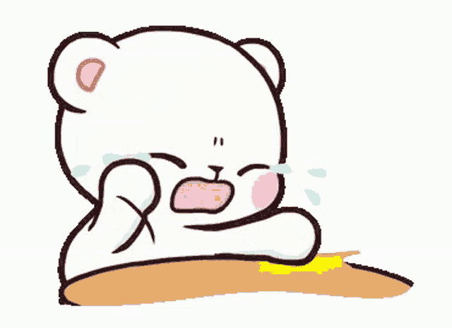 Milk And Mocha Bear Crying Sadly