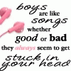 Boys Are Like Songs Quote