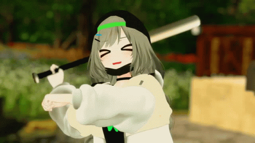 비챤 Viichan with Baseball Bat