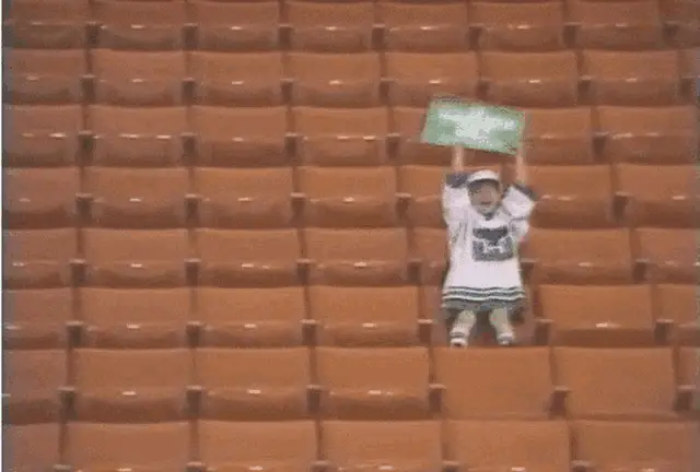 Hartford Fan Girl with 'I Love You' Sign