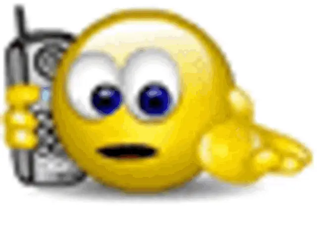 Emoticon Sorprendido con Celular