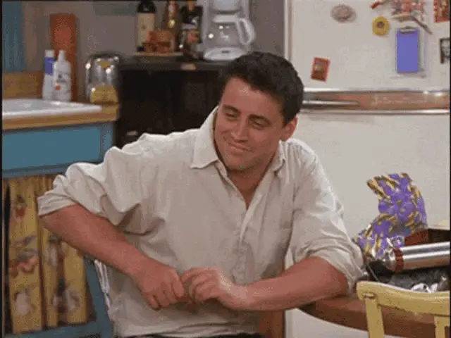 Joey Tribbiani's Shocked Reaction