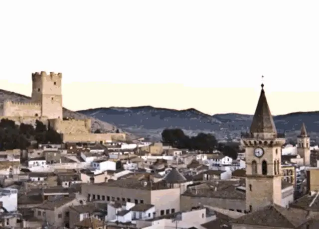 Monumento de Villena, España: Atardecer a Noche