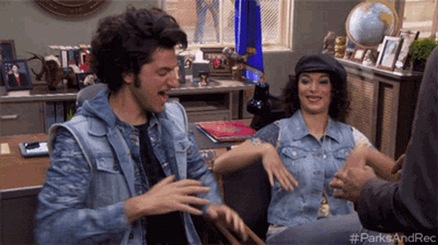 Jean Ralphio & Mona Lisa's Happy Dance in Parks and Rec