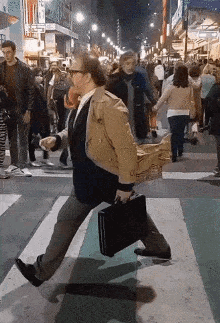 Man Frozen In Time Walking