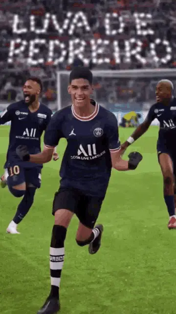 Luva De Pedreiro Celebrates in PSG Jersey