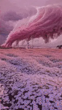 Campo Holanda: Nuvem Rosa