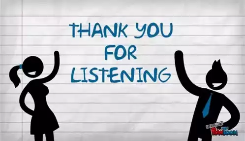 Thank You For Listening Animation