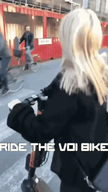 Hilda Frick on Voi Bike