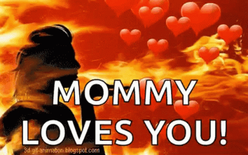 Mommy Loves You: Animated Hearts