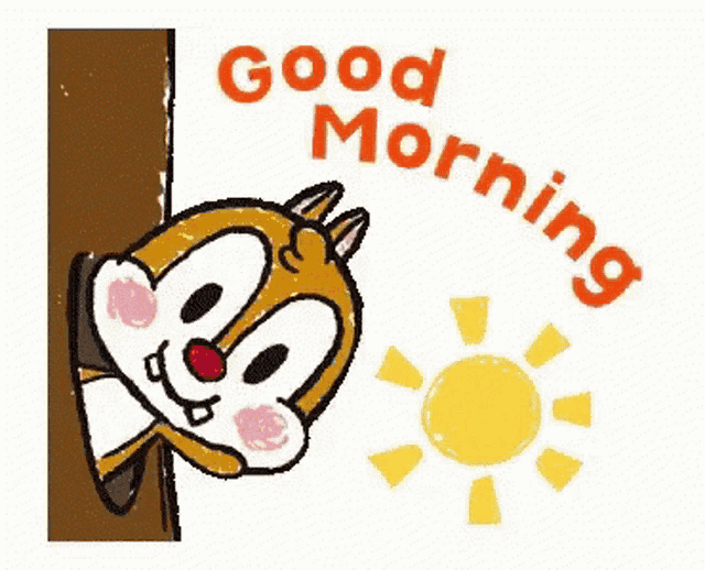 Good Morning Chipmunks Cartoon