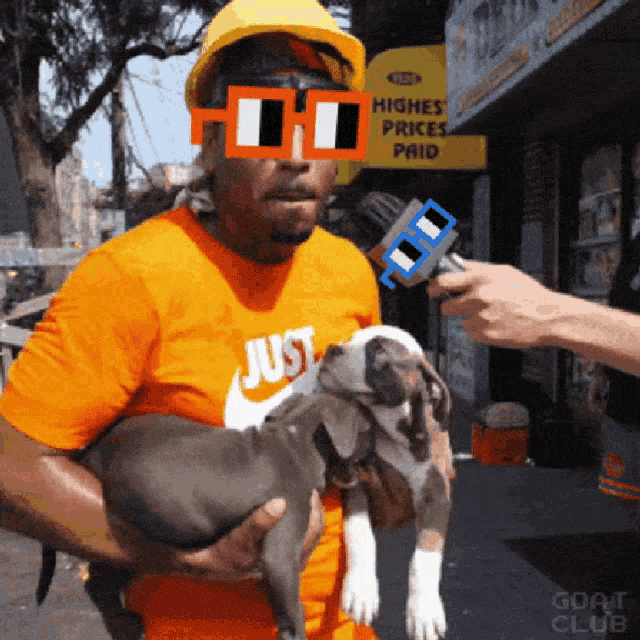 Nounish Man with Bing Bong Noggles & Puppy